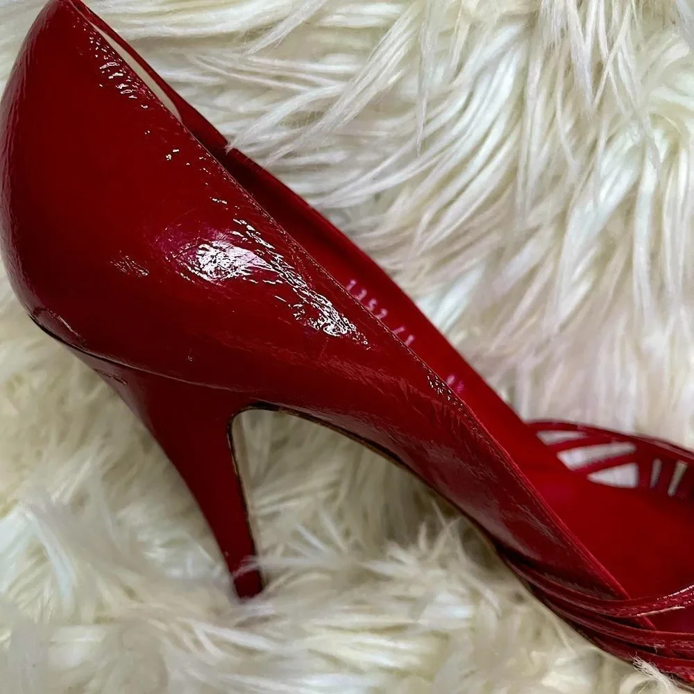Sigerson Morrison Red Leather Heels​​​ - Picture 12 of 14
